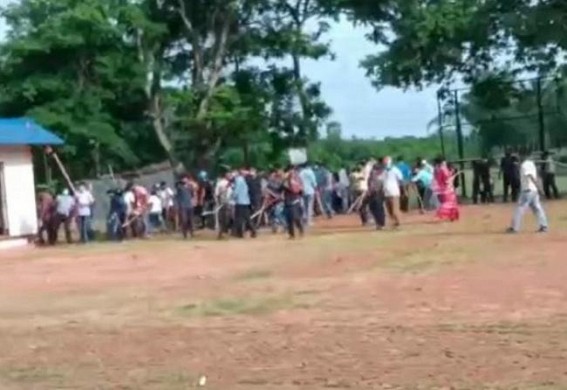 Political Clash injured many from CPI-M, BJP party at Rajnagar, Belonia